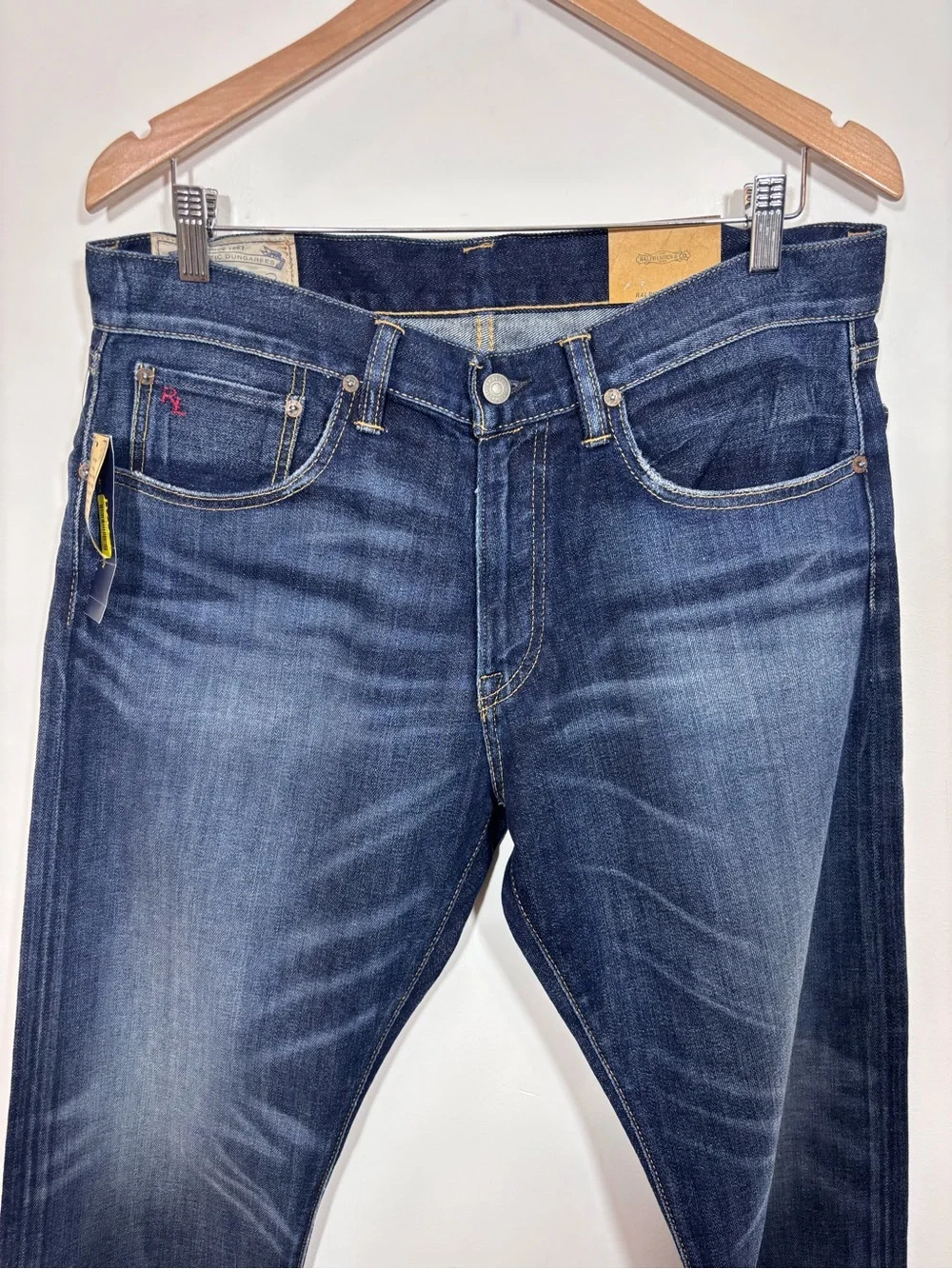 Polo Ralph Lauren The Hampton Straight Jean Denim NWT 32X30 Davis Cotton